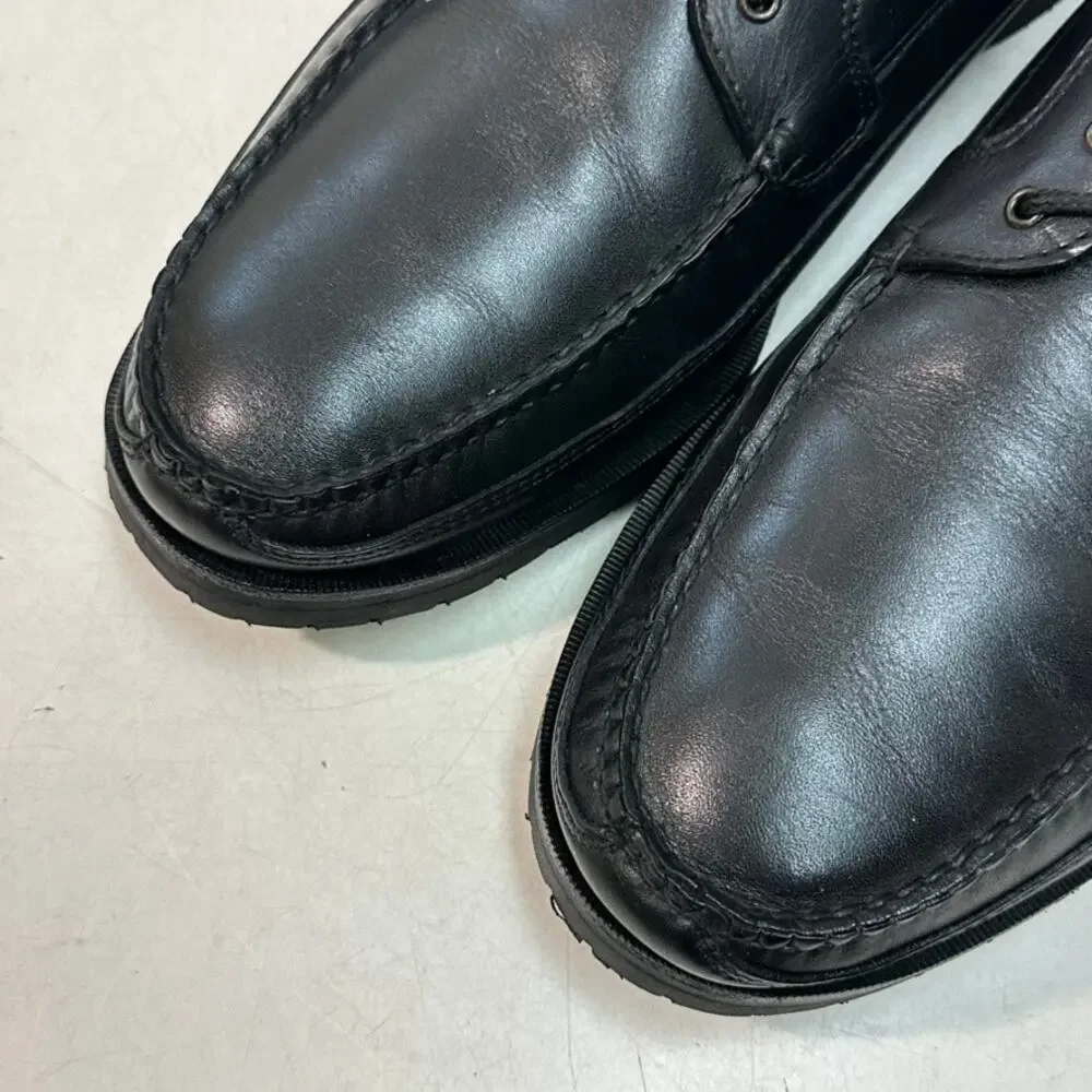 FULL RESOLE Alden 817 Black Moc Toe Oxford Vibram Cape Cod Derby USA 13 Wide EE